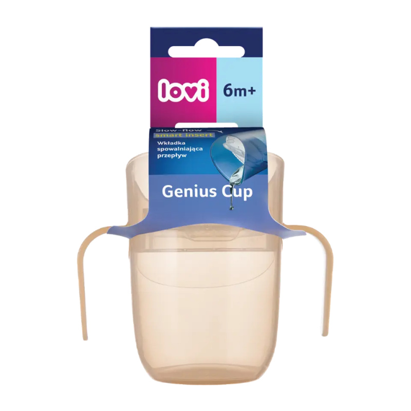 LOVI GENIUS tréninkový hrnek Nude 150 ml