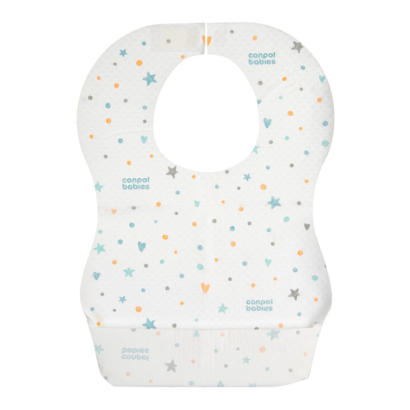 Jednorázové voděodolné bryndáky s kapsou CANPOL babies, 10 ks