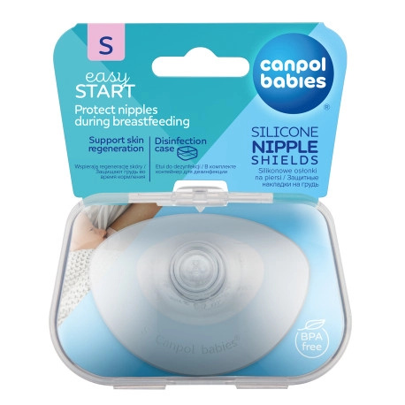 Canpol Babies silikonové chrániče bradavek EasyStart S, 2 ks