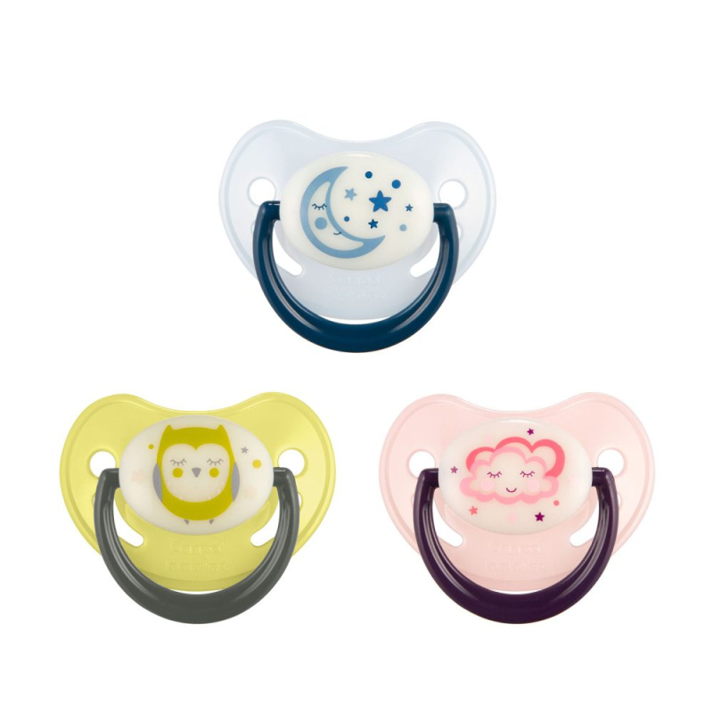 Canpol babies Dudlík 18m+ silikonový anatomický Night Dreams