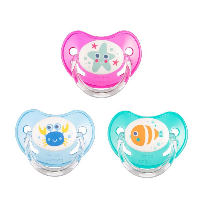 Canpol babies silikonový dudlík LOVE & SEA, anatomický, 6–18 měsíců