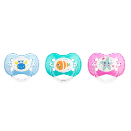 Kaučukový dudlík třešinka 6–18 m LOVE&SEA – Canpol babies