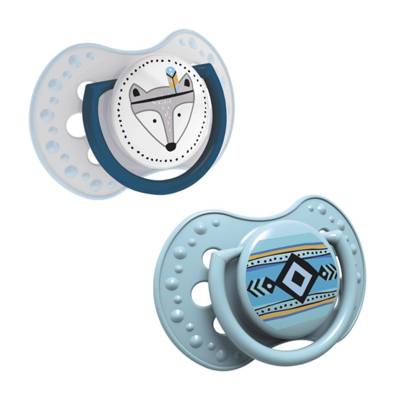 LOVI Dudlík silikonový dynamický  INDIAN 6-18m 2ks