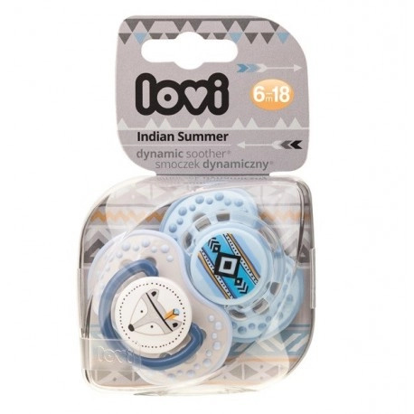 LOVI Dudlík silikonový dynamický  INDIAN 6-18m 2ks