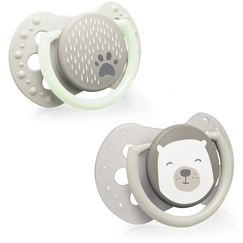 LOVI Dudlík silikonový dynamický  BUDDY BEAR 0-2m 2ks