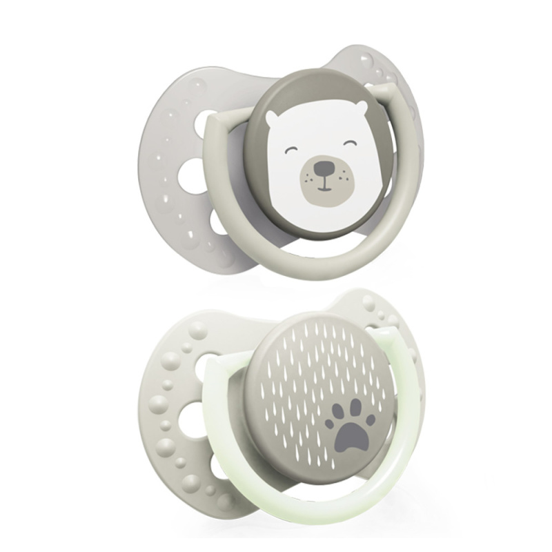 LOVI Dudlík silikonový dynamický  BUDDY BEAR 0-3m 2ks