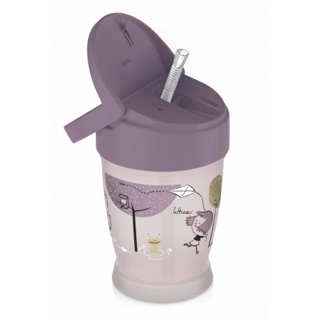 LOVI hrníček se slámkou LOVELY JUNIOR 250 ml holka
