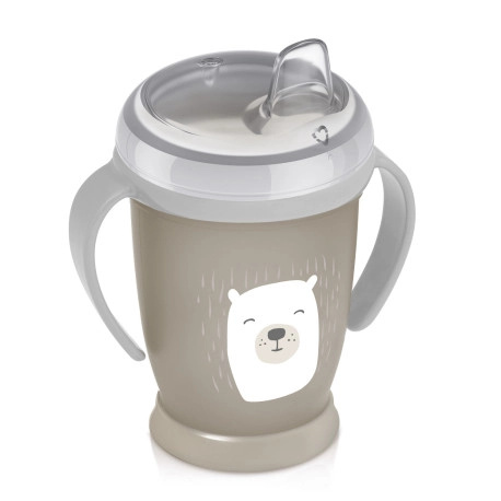 LOVI Hrníček nevylévací  BUDDY BEAR 250ml 12m+