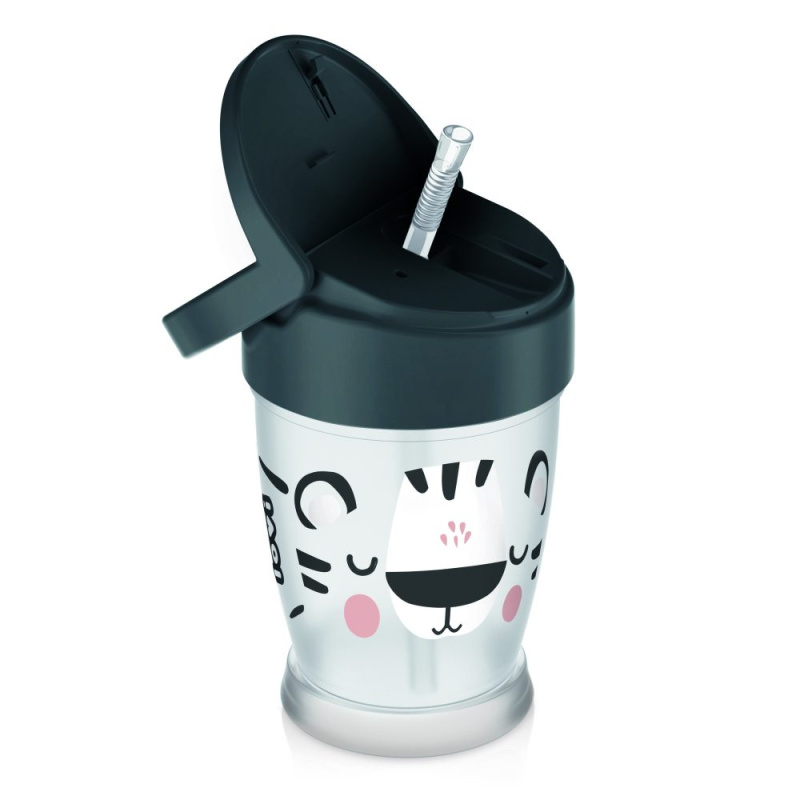 LOVI hrníček se slámkou SALT&PEPPER JUNIOR 250 ml