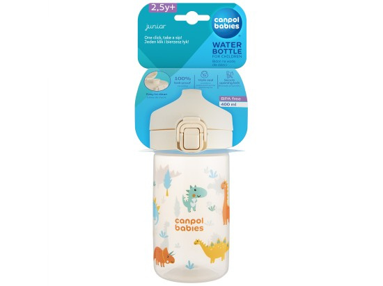 Canpol babies Lahev pro děti JUNIOR 400ml béžová