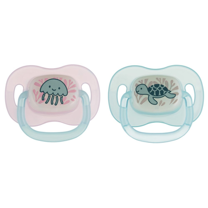 Canpol babies Dudlík svítící silikonový třešinka 0-6m LOVE&SEA