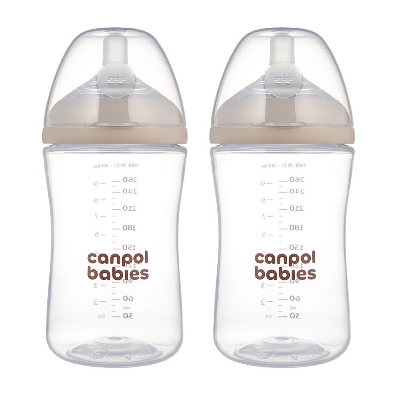 Canpol babies Set lahví Natural Shape 260ml 2ks
