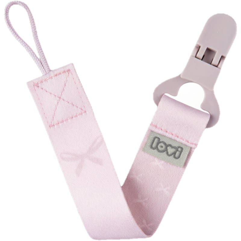 LOVI Stužka na dudlík s klipem BABY SHOWER holka
