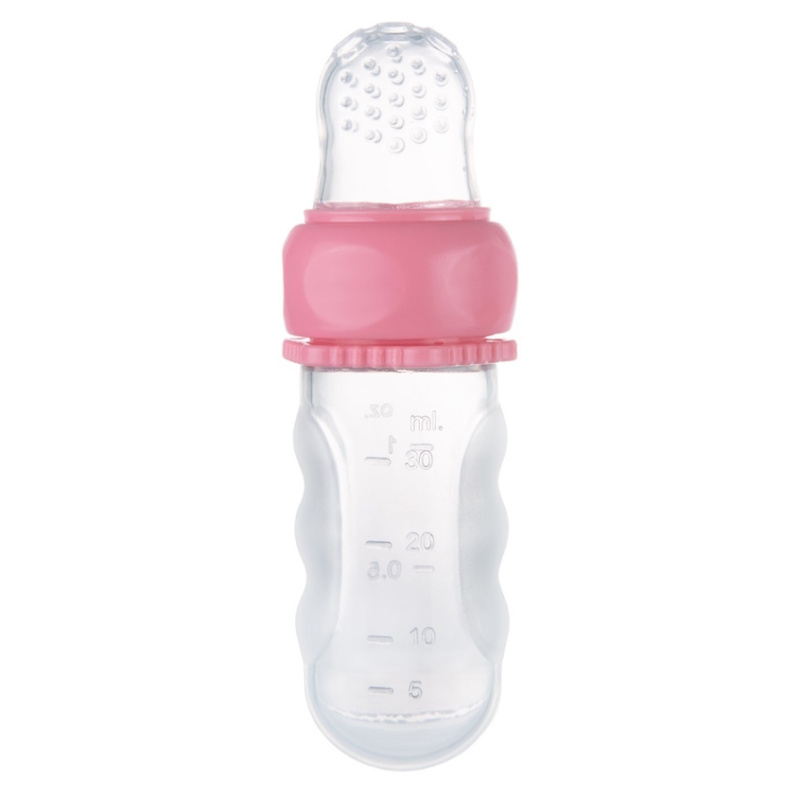 Canpol babies Silikonová krmící síťka s nádobou růžová