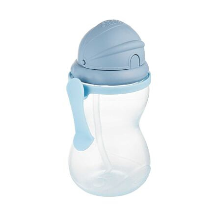 CANPOL BABIES Láhev sportovní se slámkou 370 ml růžová