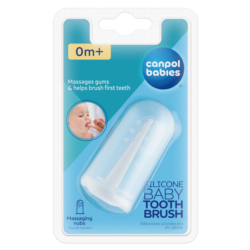Canpol babies Hygiene dětský zubní kartáček na prst 0m+ 1 ks