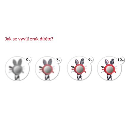 Canpol babies Kontrastní míček s chrastítkem Sensory