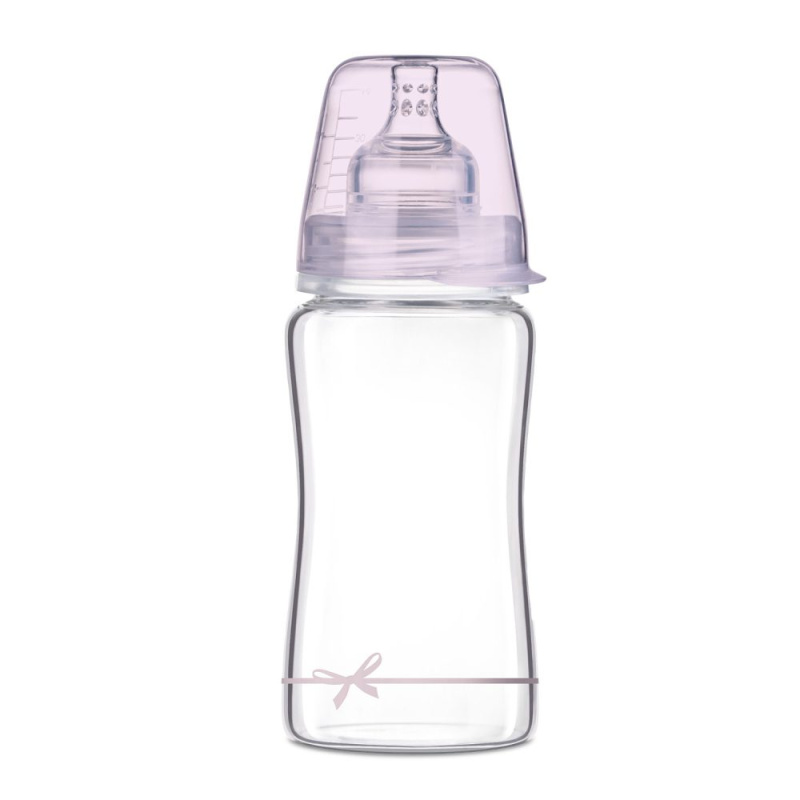 LOVI Lahev skleněná 250 ml BABY SHOWER holka 