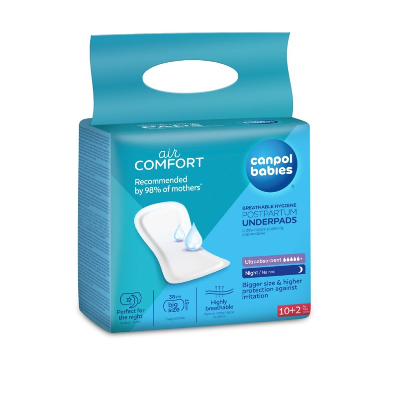 Canpol babies Postpartum Pads Night porodnické vložky 10 ks