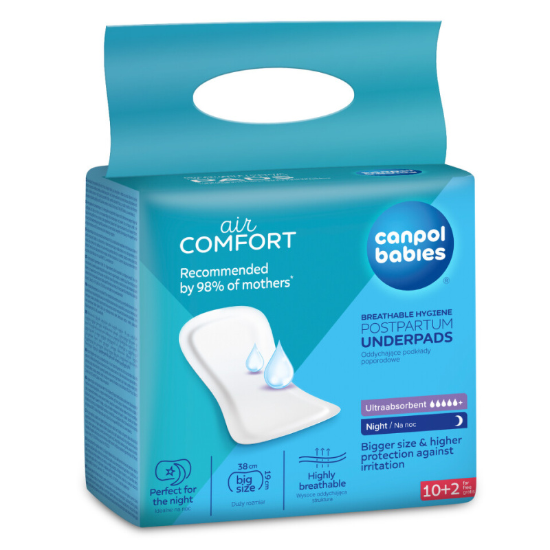 Canpol babies Postpartum Pads Night porodnické vložky 10 ks