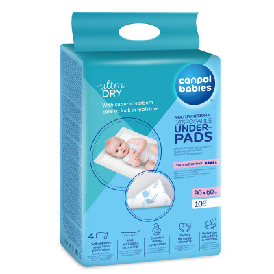 Canpol babies Disposable Underpads jednorázové přebalovací podložky Super Absorbent 10 ks