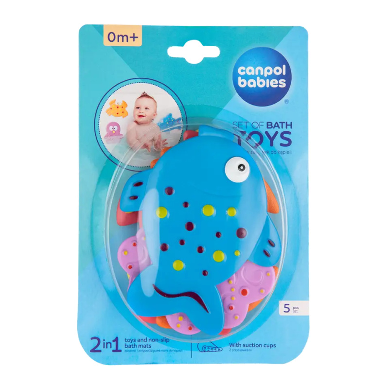 Canpol babies Mini protiskluzové podložky do vany, 5ks