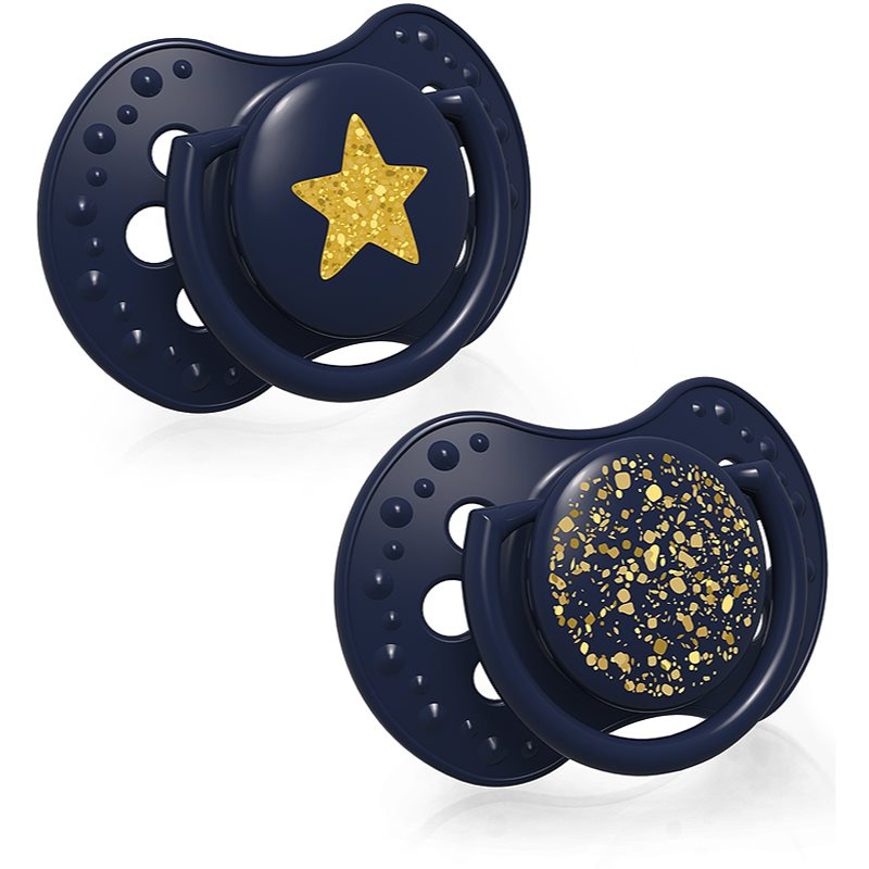 LOVI Dudlík silikonový dynamický Stardust 3-6m 2ks