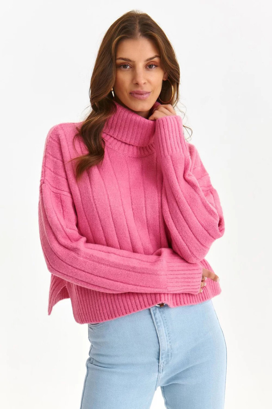 Dámský rolák 187656 SGO027 růžový- Top Secret  L