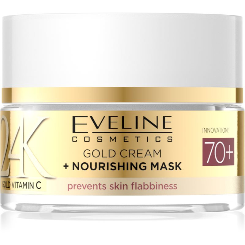 Eveline Cosmetics 24K Gold Vitamin C Gold Cream vyživující krém 70+ 50 ml