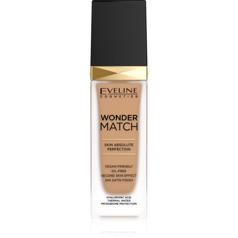 Eveline Cosmetics Wonder Match dlouhotrvající tekutý make-up s kyselinou hyaluronovou odstín 40 Sand 30 ml