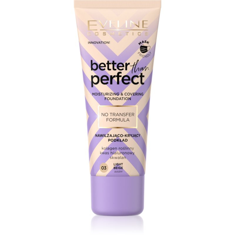 Eveline Cosmetics Better than Perfect krycí make-up s hydratačním účinkem odstín 03 Light Beige Warm 30 ml