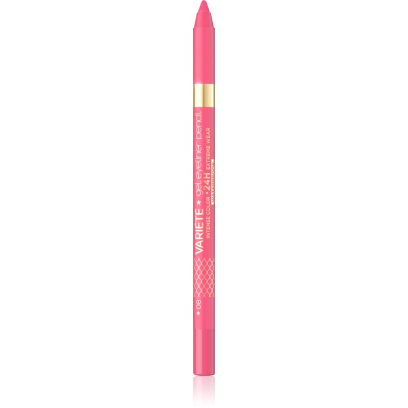 Eveline Cosmetics Variété voděodolná gelová tužka na oči odstín 09 Pink 1 ks