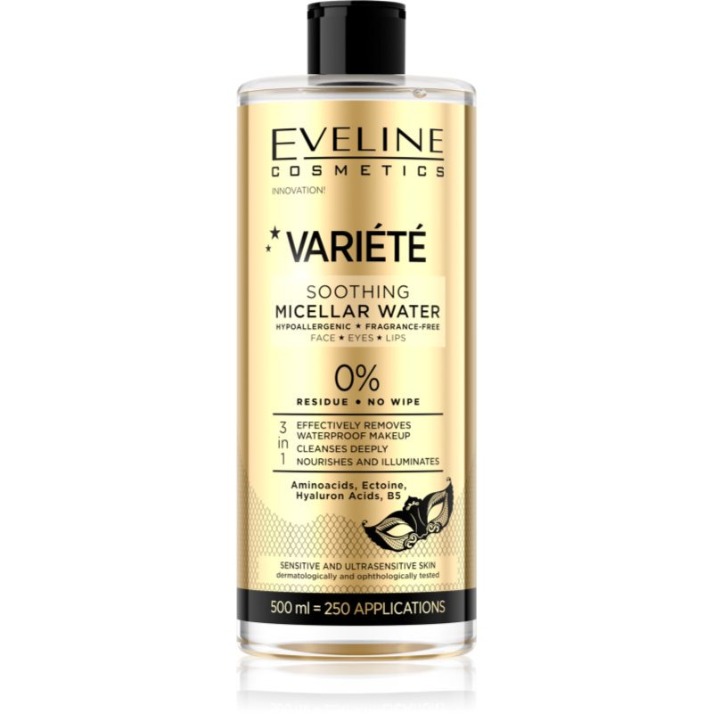 Eveline Cosmetics Variété Sensitive Micellar Water micelární voda pro zklidnění 500 ml