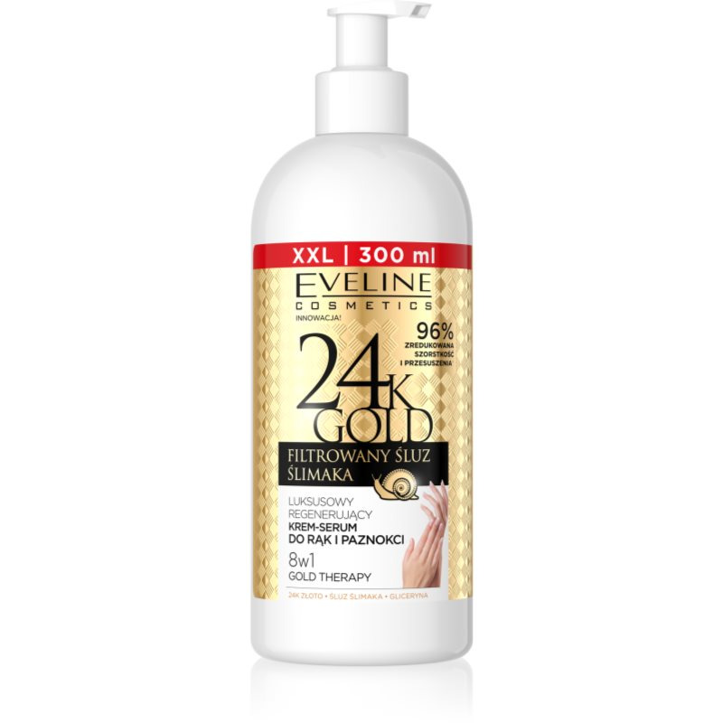 Eveline Cosmetics 24k Gold Regenerating hand cream-serum regenerační krém na ruce 300 ml