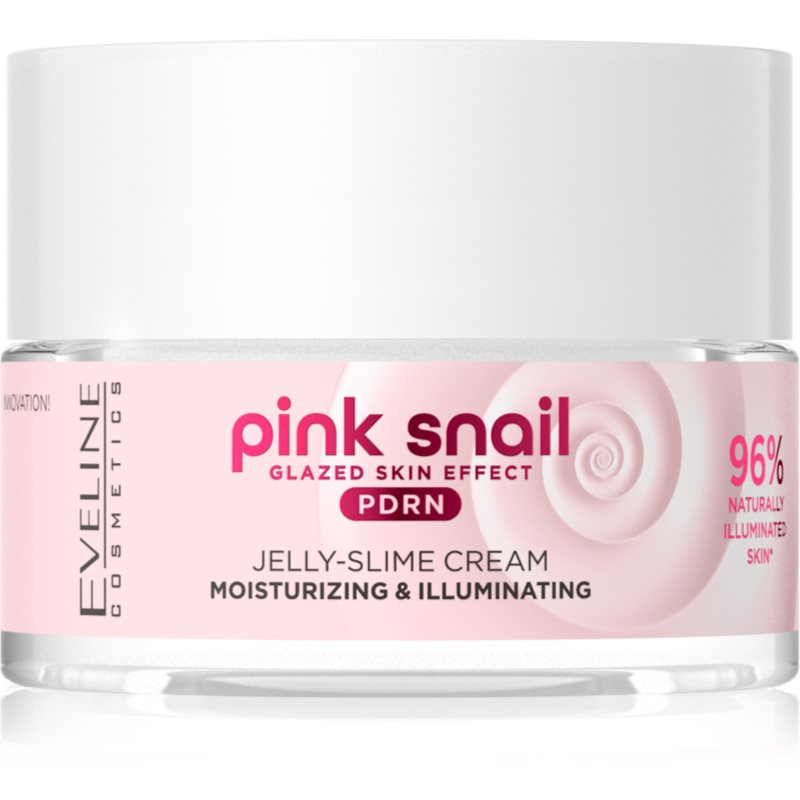 Eveline Cosmetics Pink Snail Glazed Skin Effect rozjasňující krém 50 ml