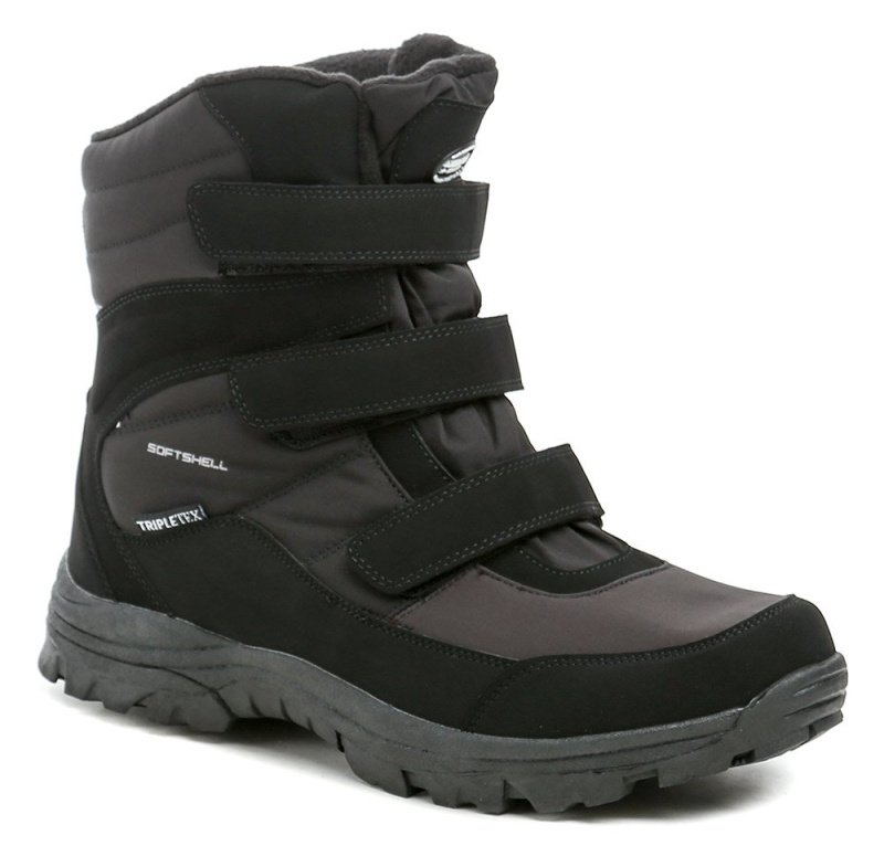 American Club SN49-24 černé pánské nadměrné zimní boty EUR 48