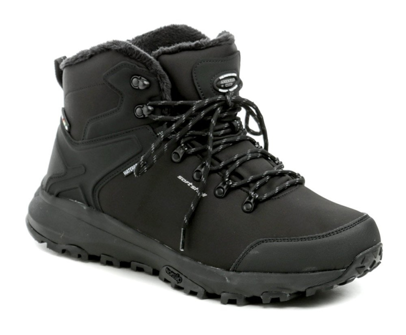 American Club HL142-24 černé pánské nadměrné softshell boty EUR 48
