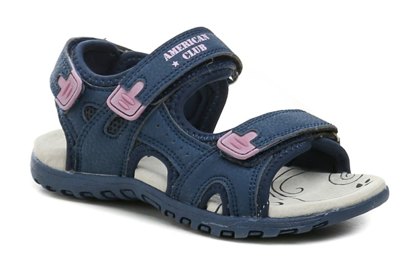 American Club HL167 modro růžové dívčí sandály EUR 30