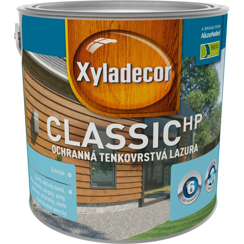Xyladecor Ochranná tenkovrstvá lazura Classic HP cedr 2,5 l