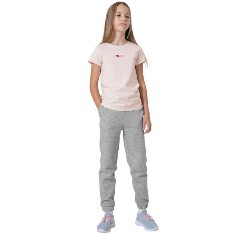 Dívčí tepláky HJZ22 JSPDD002 27M - 4F 140CM
