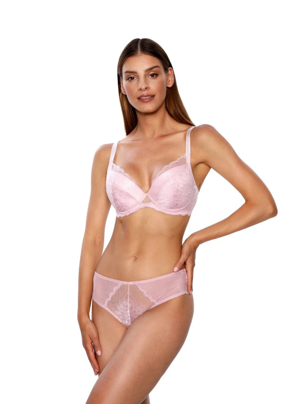 Dámská push-up podprsenka PU-768 Alice I Růžová - Kinga růžová 90B