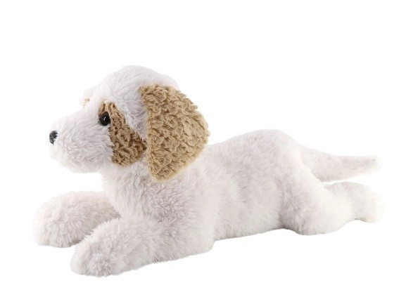 Plyšový pes havanský, ležící 60 cm