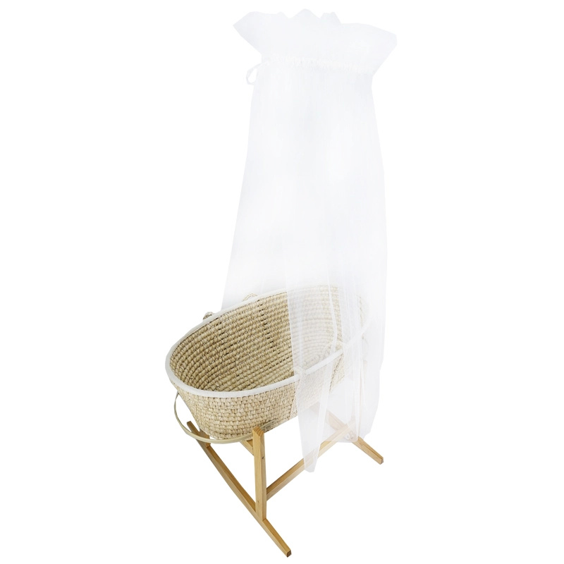 EKO baldachýn nad postýlku průhledný bílý 150 × 300 cm