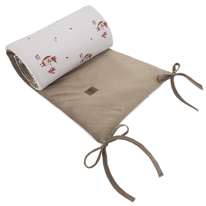 Chránič do postýlky EKO Fox 180 × 35 cm