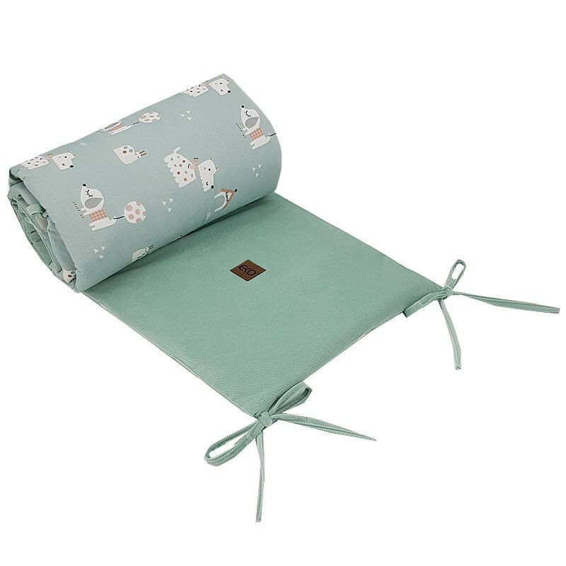 EKO chránič do postýlky velvet Dogs mint