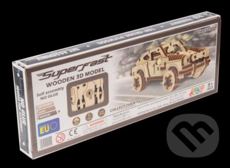 Wooden City 3D puzzle Superfast Rally Car č.4
