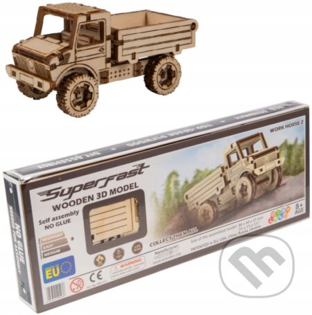 Wooden City 3D puzzle Superfast Nákladní auto