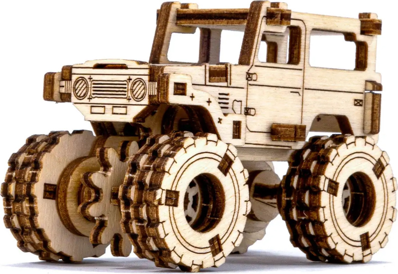 WOODEN CITY 3D puzzle Superfast Monster Truck 5