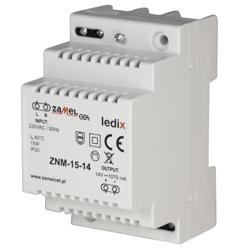 Zdroj napájecí ZAMEL LEDIX MODULOVÝ, 14Vss, 15W