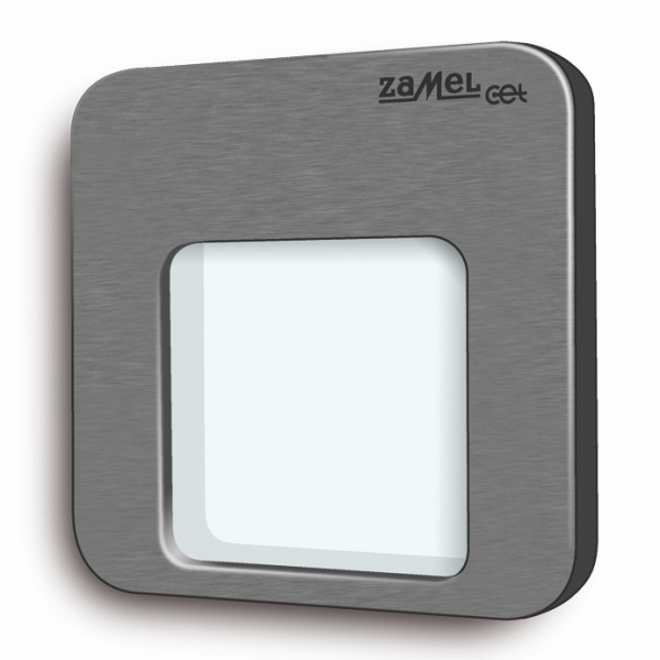 Zamel LED svítidlo MOZA, pod omítku, 230V, IP20 Barva: Grafit, Teplota světla: Teplá bílá